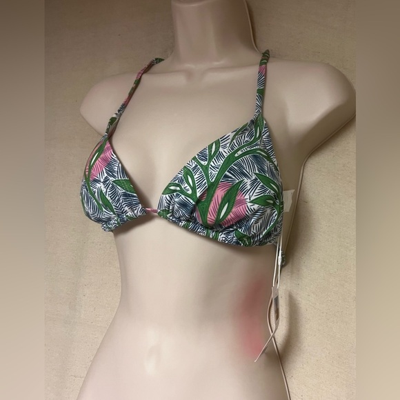NWT tropical print halter bikini top regular size medium by Liberty & Justice - Picture 2 of 14